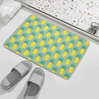 Whaleapple - Cute Happy Pineapple  Versatile Bath Mat