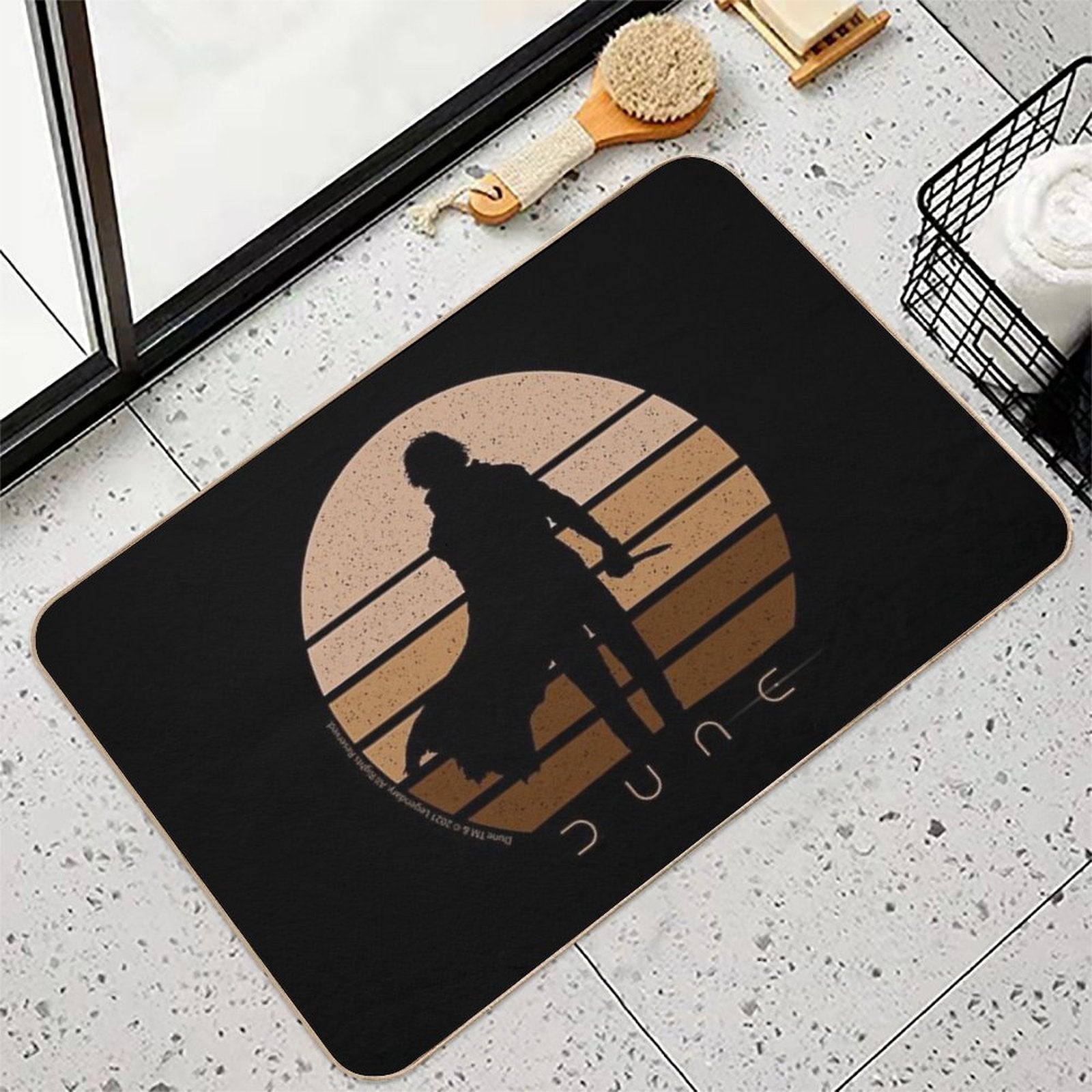 Dune - Muad'Dib, Retro  Easy To Clean Bath Mat