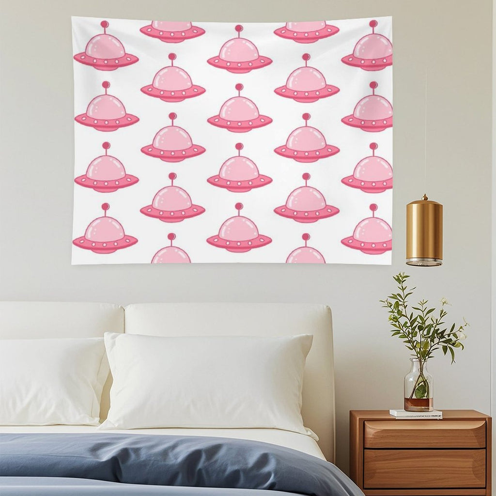 Just A Pink Plane Tapestry