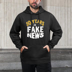 50 Years Is Fake News 50th Birthday Pilling-Resistant Hoodie