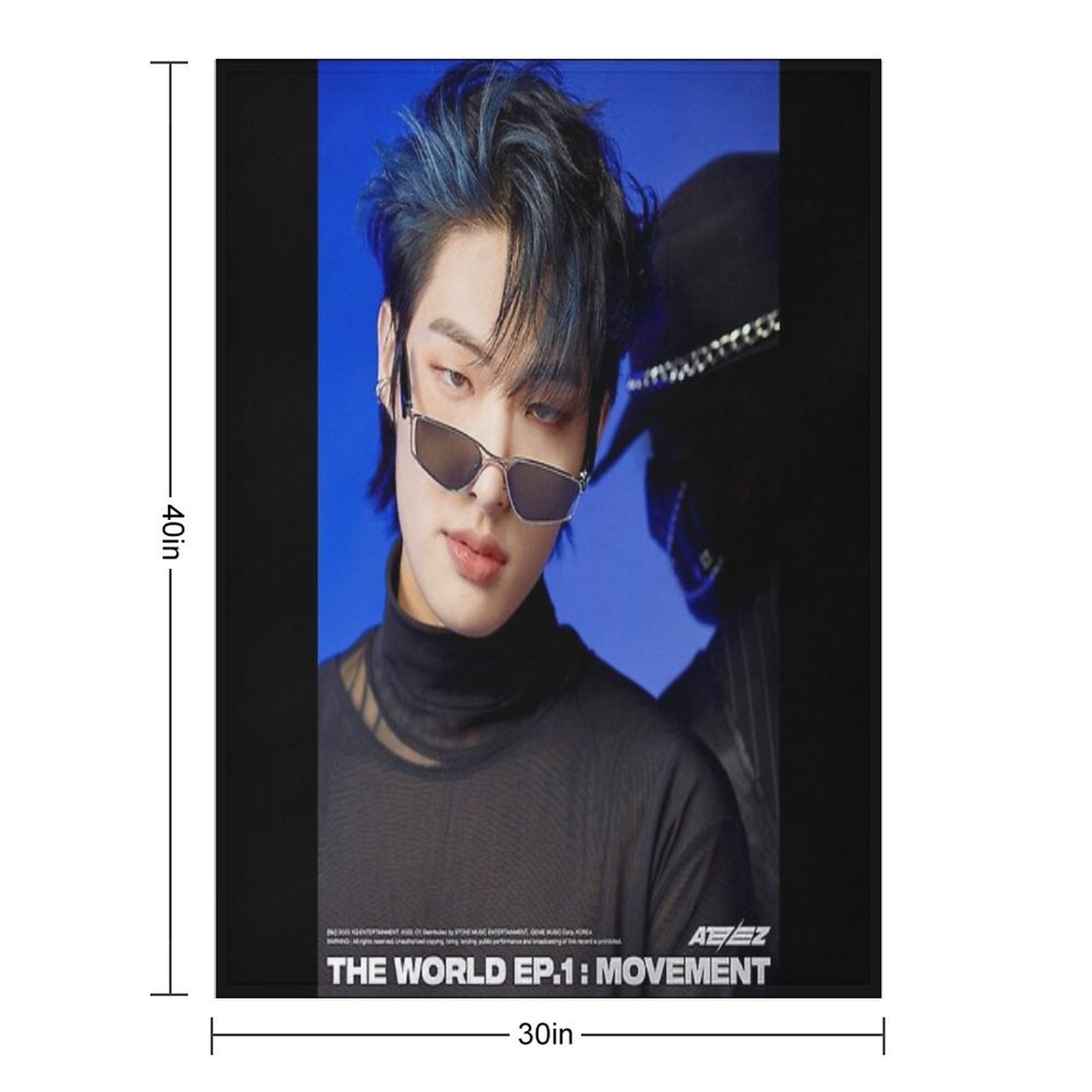 Mingi - Ateez Machine-washable Throw Blanket