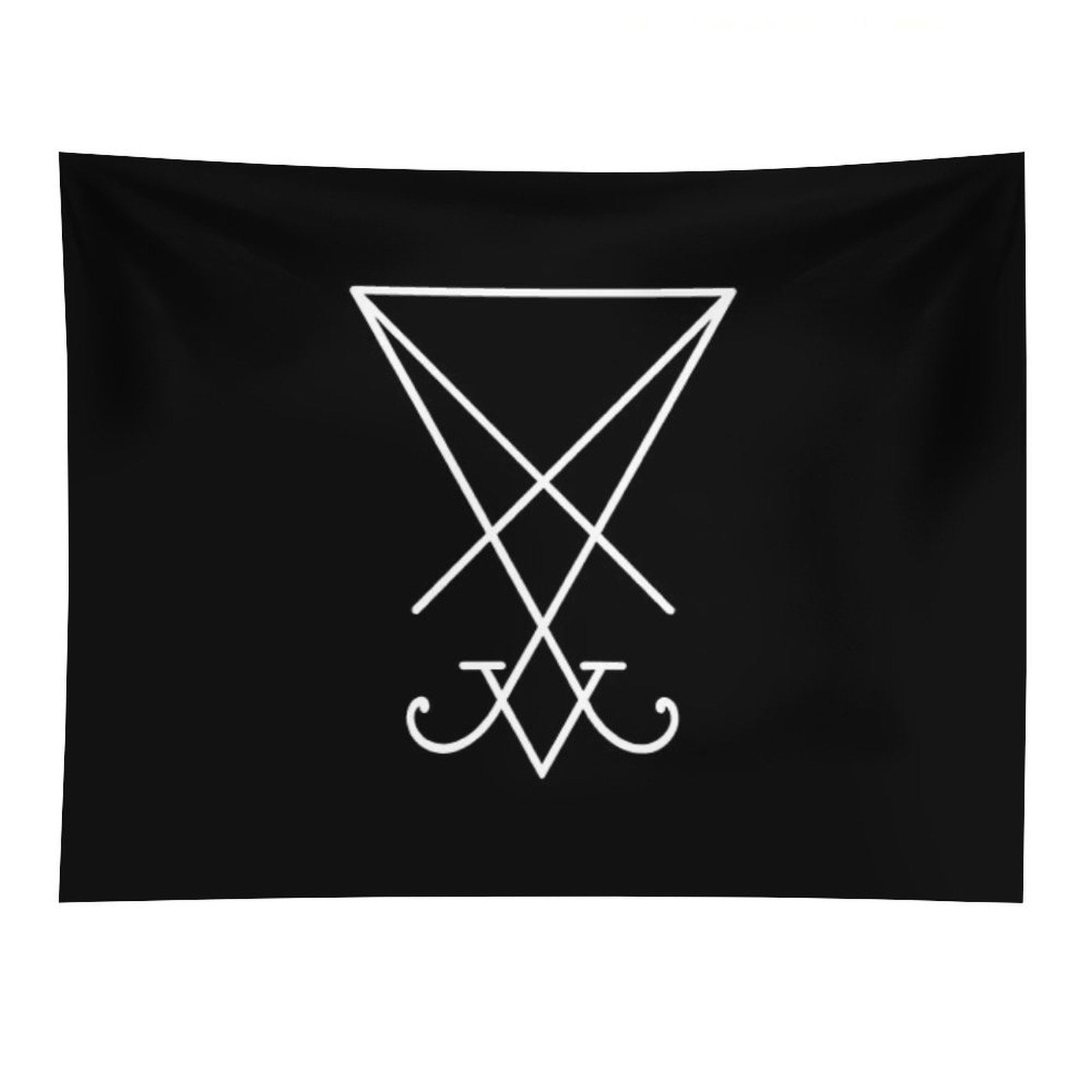 Sigil of Lucifer - White Tapestry