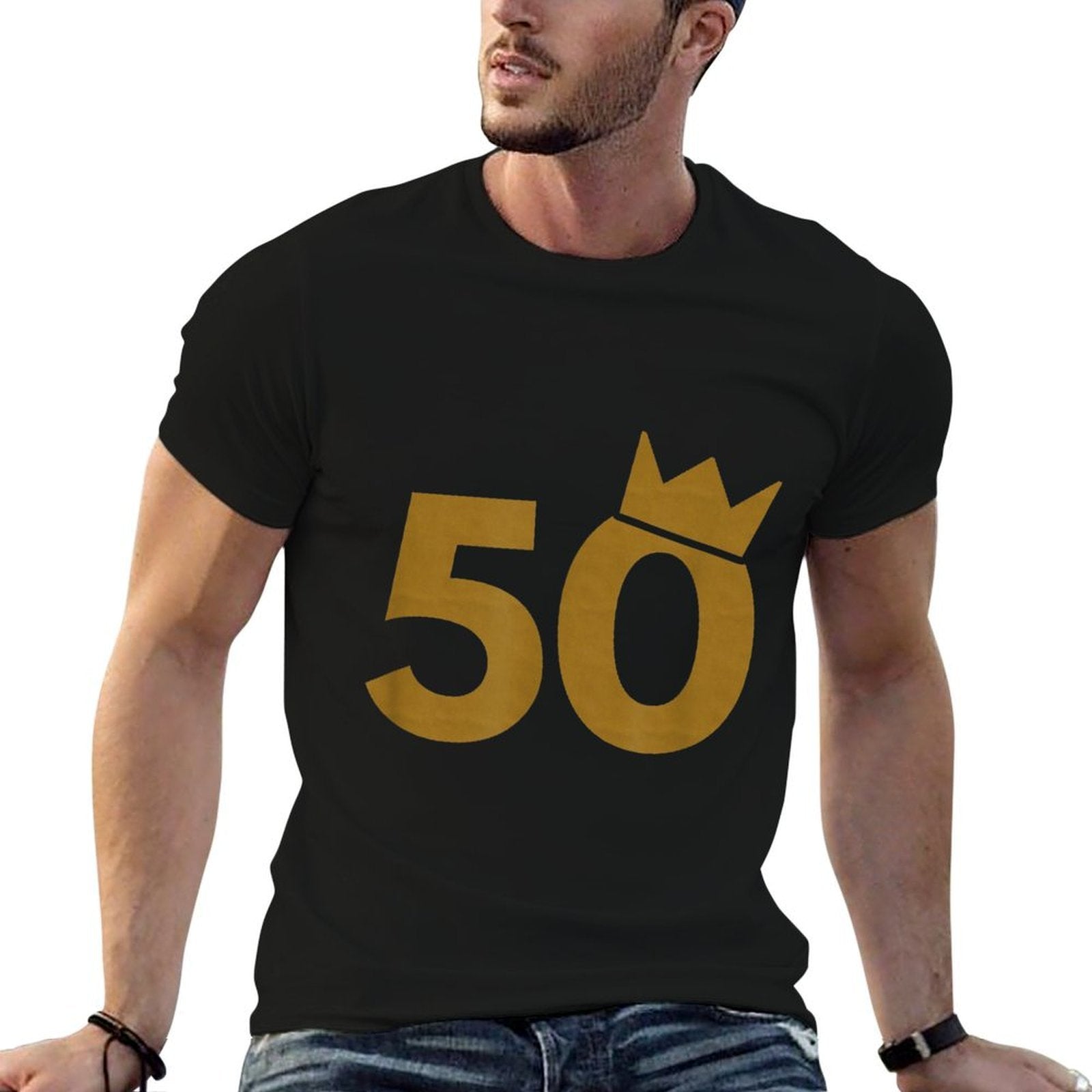 50 Crown for A 50th Birthday  Slim-fit Cut T-Shirt