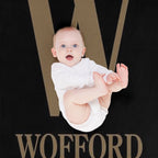 The Wofford Wordmark Iconic Premium Throw Blanket