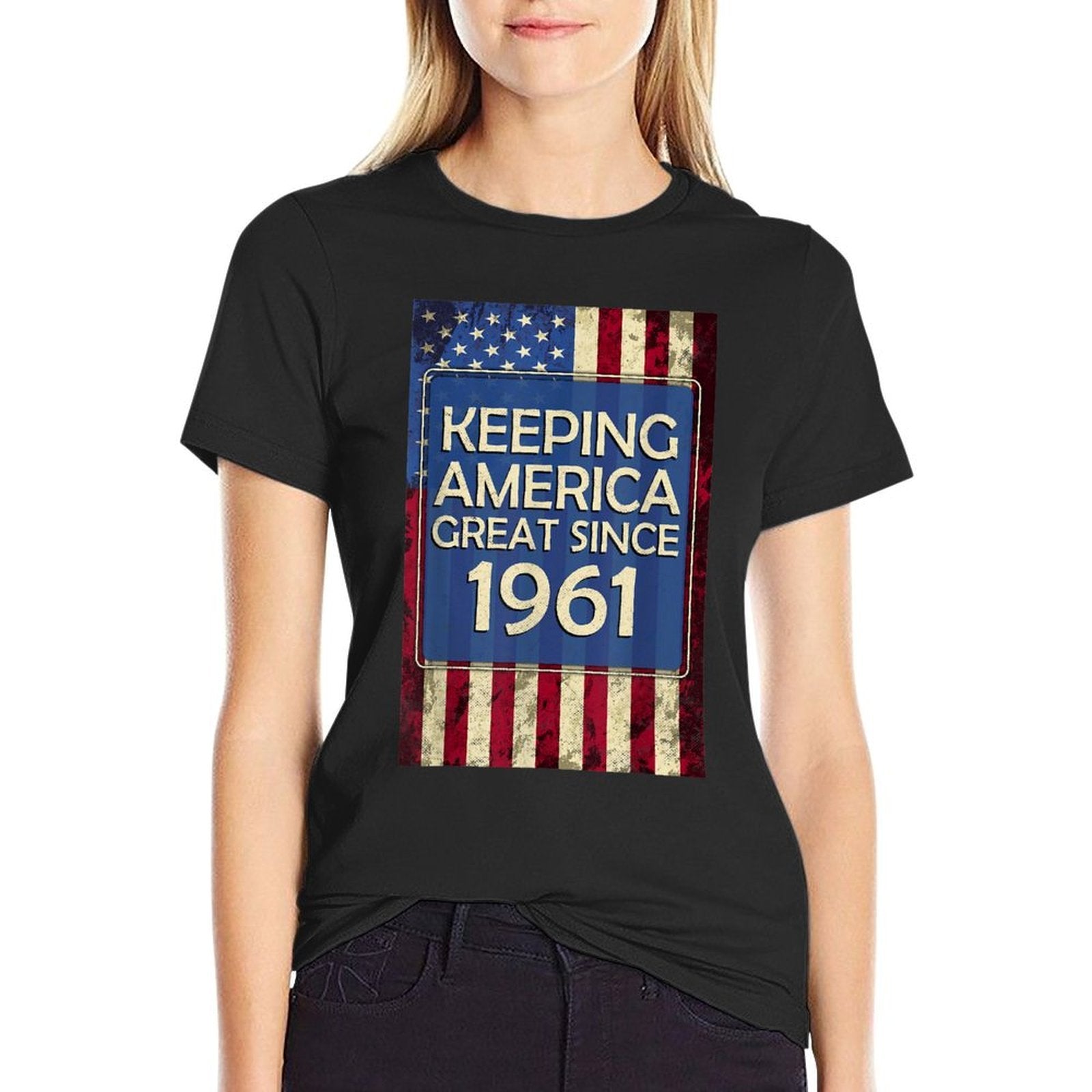 America Great 1961 Vintage USA Patriotic 60th Birthday  Versatile T-Shirt