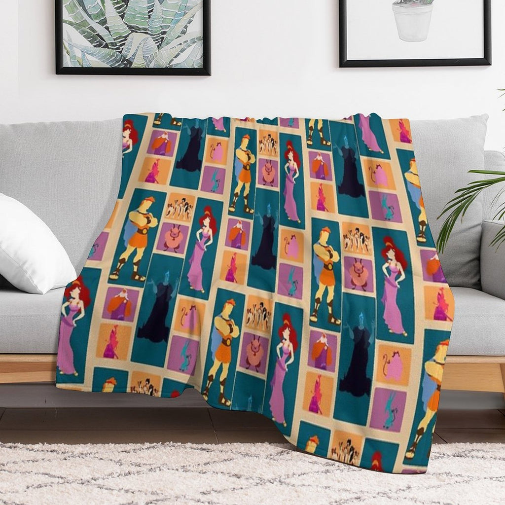 Hercules Inspired Minimalist Design Easy Care Throw Blanket
