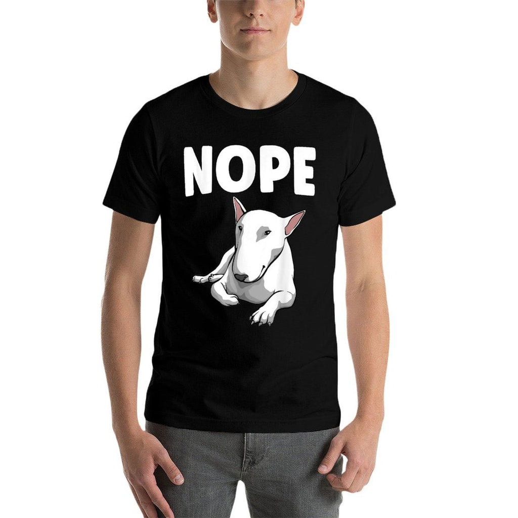 Funny Bull Terrier Art For Men Women English Bull Terrier  Fade-proof Color T-Shirt