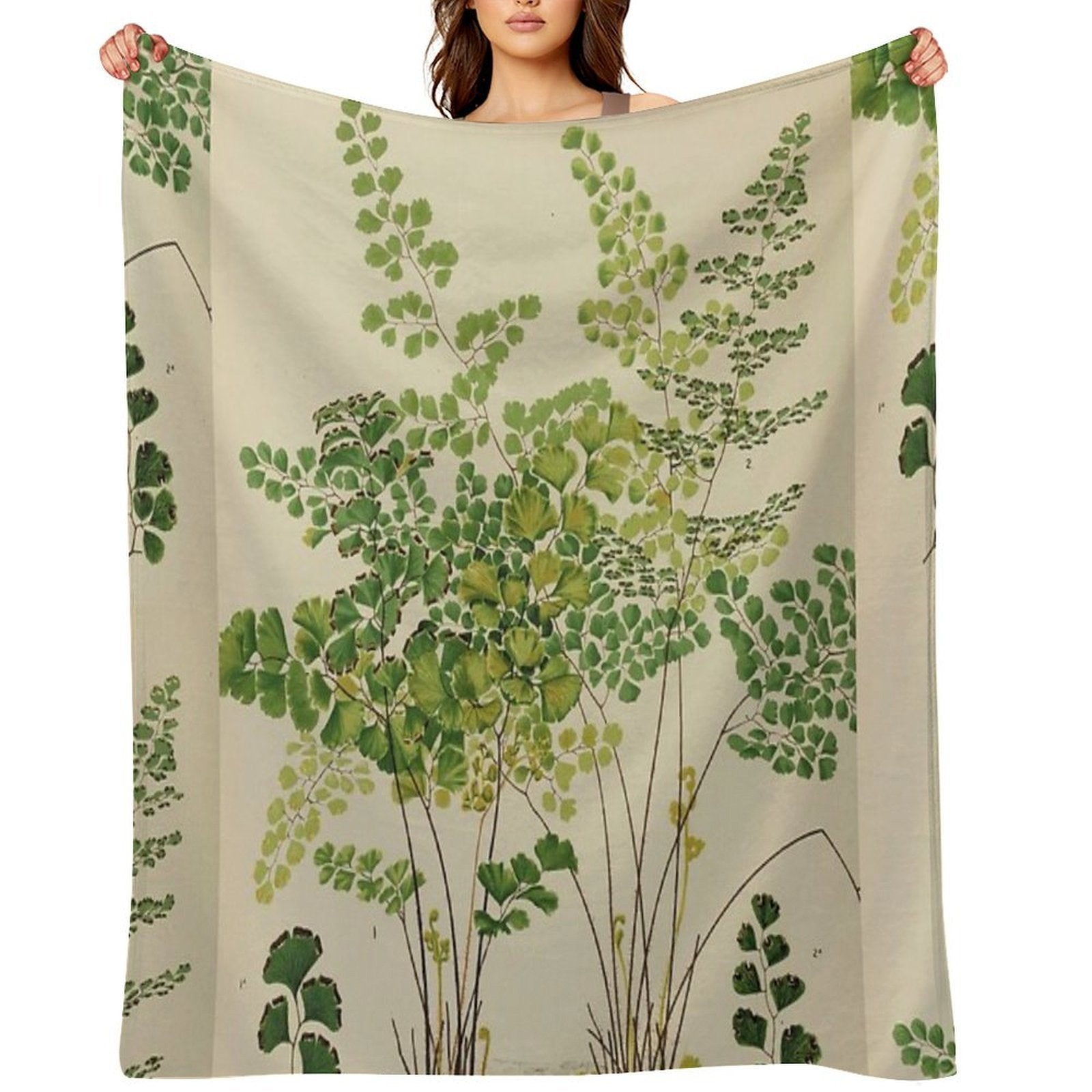 Maidenhair Ferns Quick-dry Throw Blanket