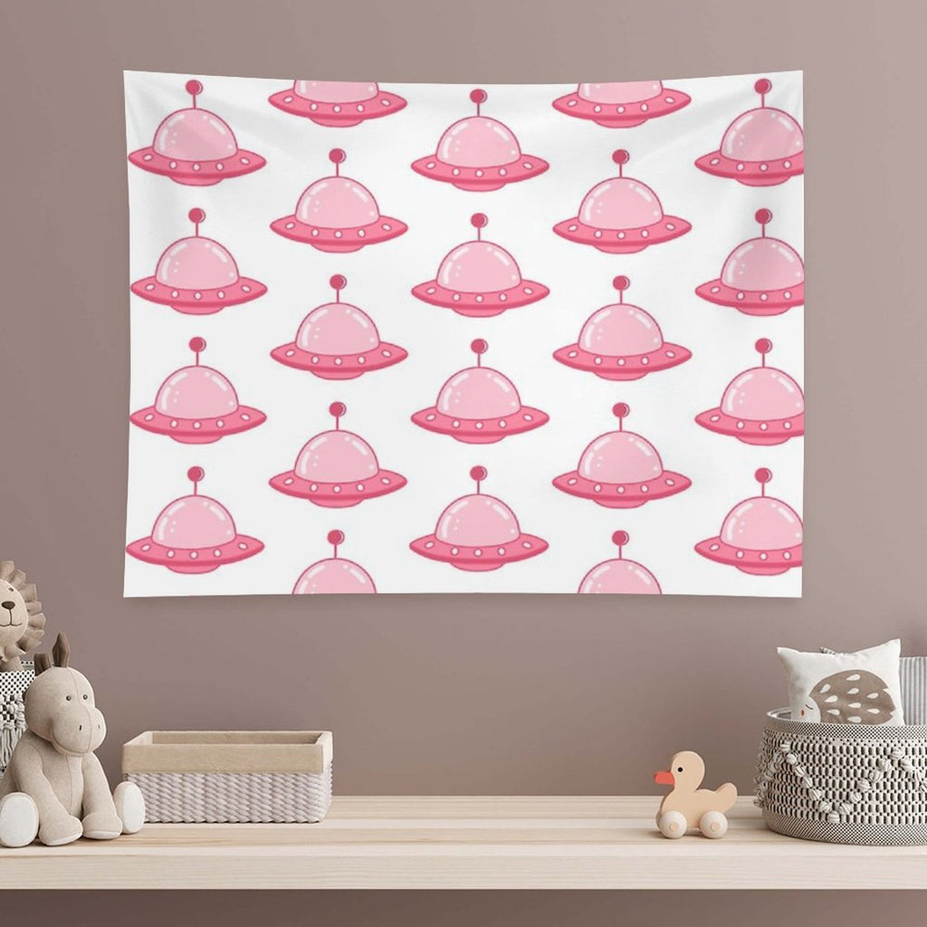 Just A Pink Plane Tapestry