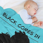 Black Comes In Many Shades Vampire Musician Wrinkle-free Throw Blanket