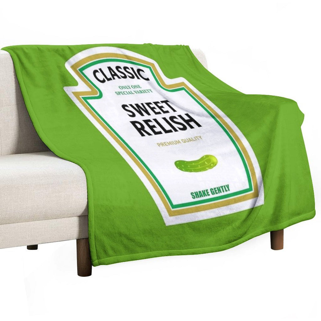 Sweet Relish Halloween 2023 Costume Ketchup Mustard Mayonnaise Matching Couple Group Team Family Multi-functional Throw Blanket