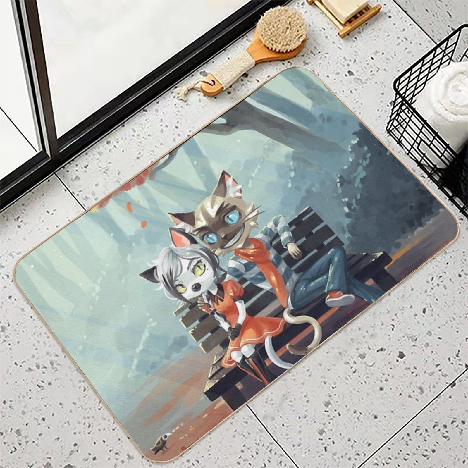 Date  Repositionable Bath Mat