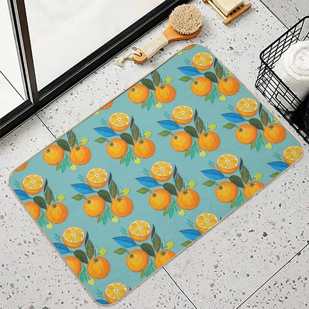 Lady Orange  Slip-Resistant Bath Mat