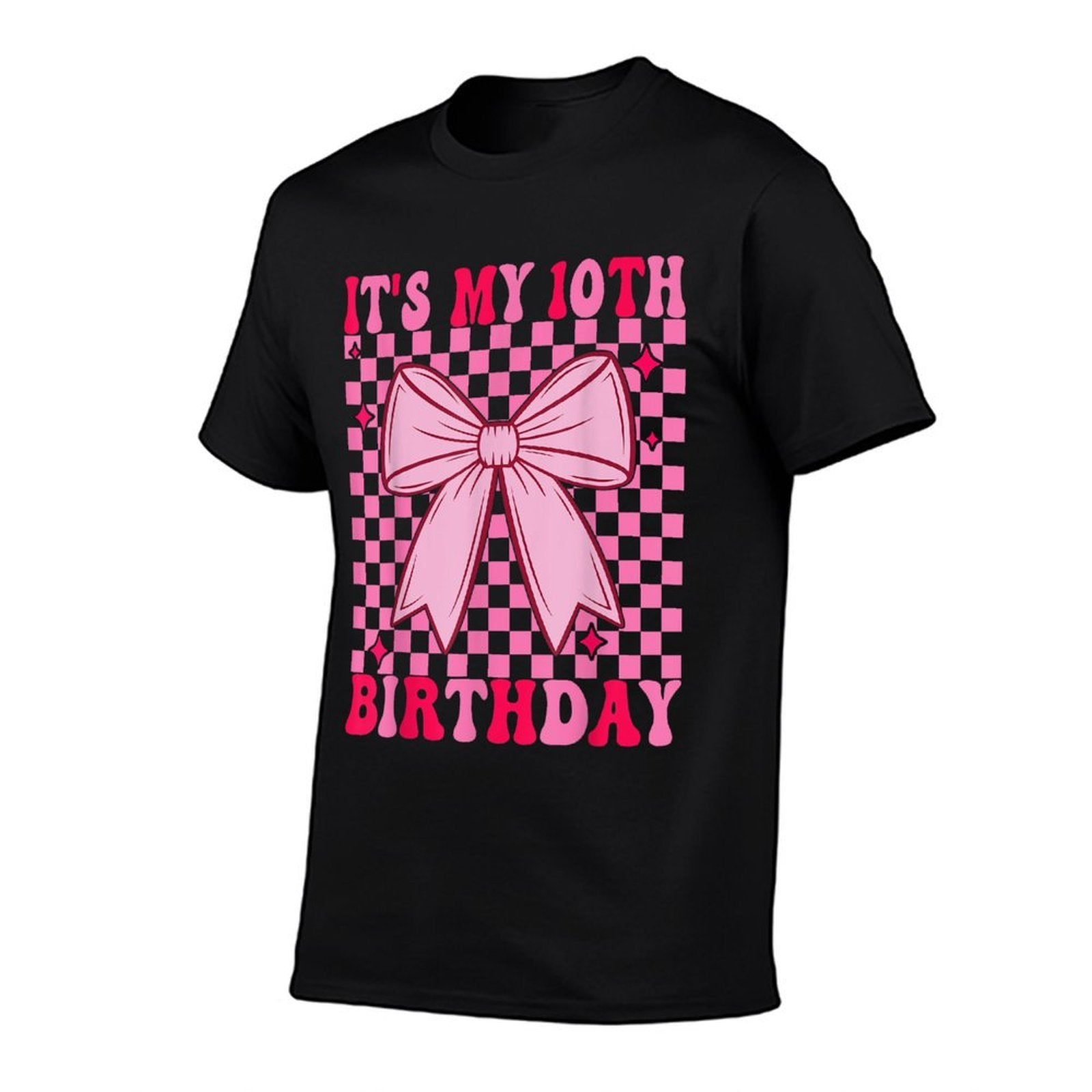 10th Coquette Themed Birthday Ten Year Old Girl Bow  Stretchy T-Shirt