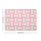Pink Geometric Pattern.  Versatile Bath Mat