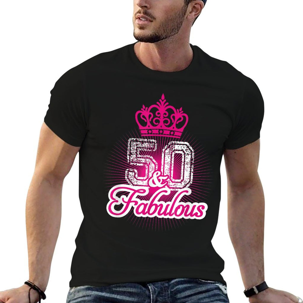 50 Yrs Old 50th Birthday Queen  Princess Crown Lady  Eco-friendly Material T-Shirt