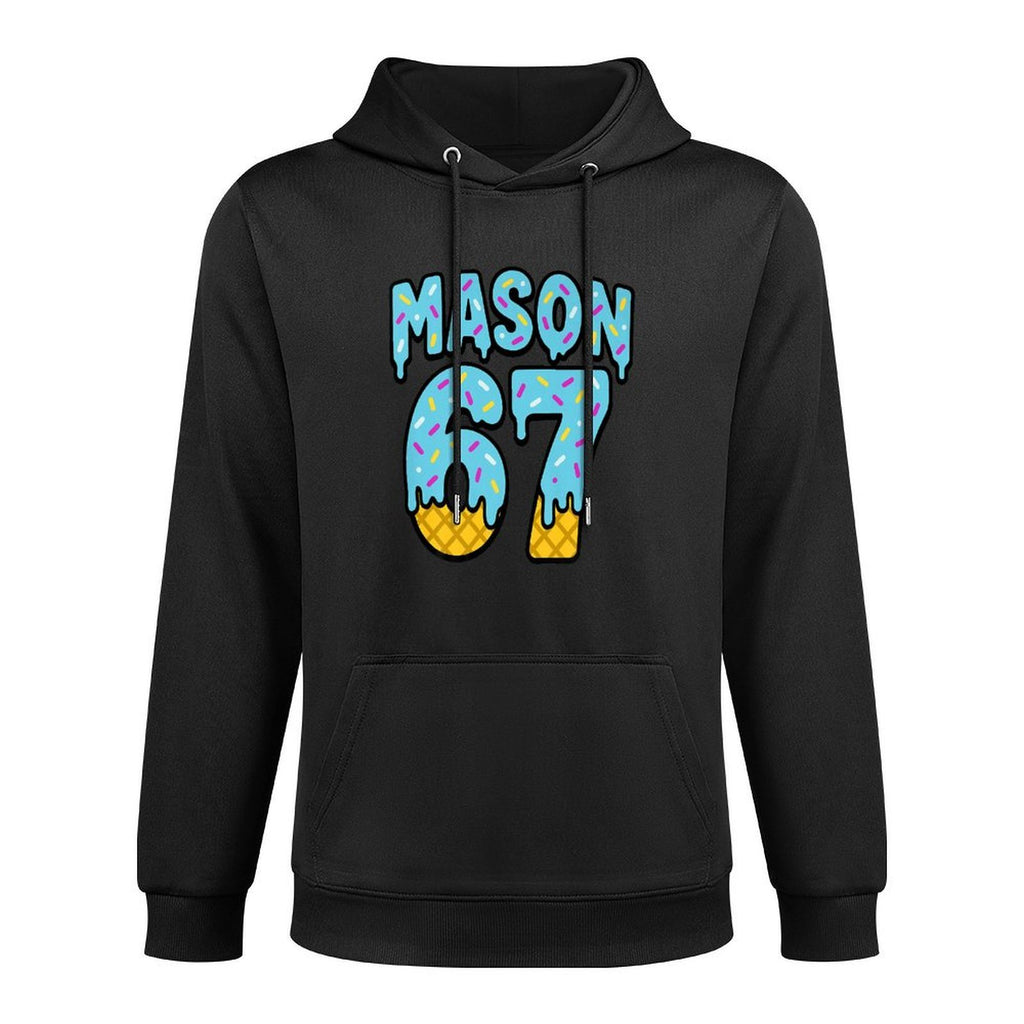 Six Seven Ice Cream Drip Mason 67 Meme Halloween (On Back) Premium Easy Care Hoodie