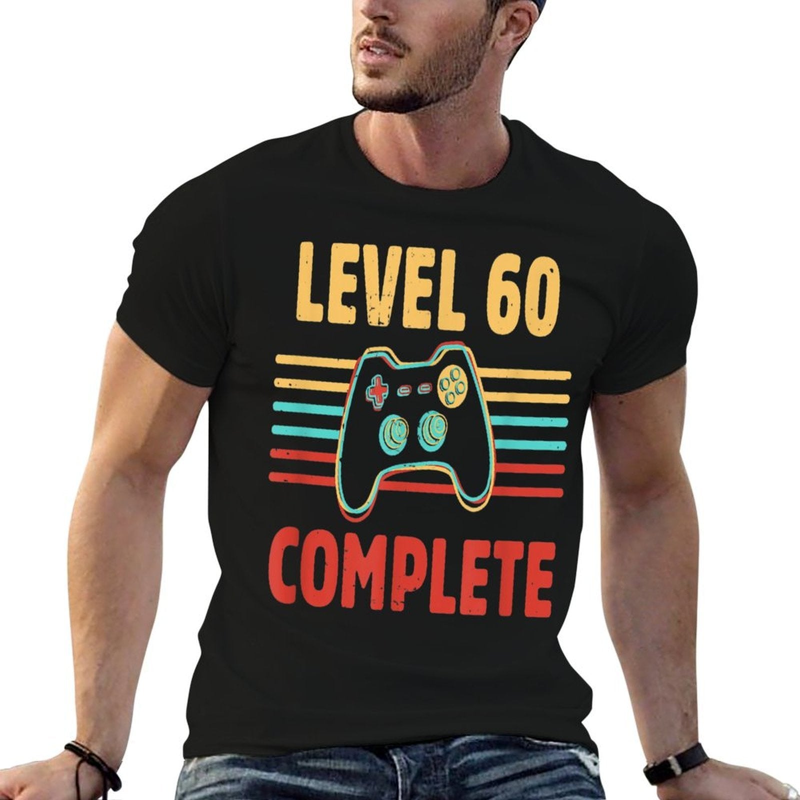 60th Birthdays For Men Women Gamer Gaming Gifts  Moisture-wicking T-Shirt