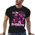 50 Year Old Birthday Flower It's My 50th Birthday Squad  Summer-ready Fabric T-Shirt