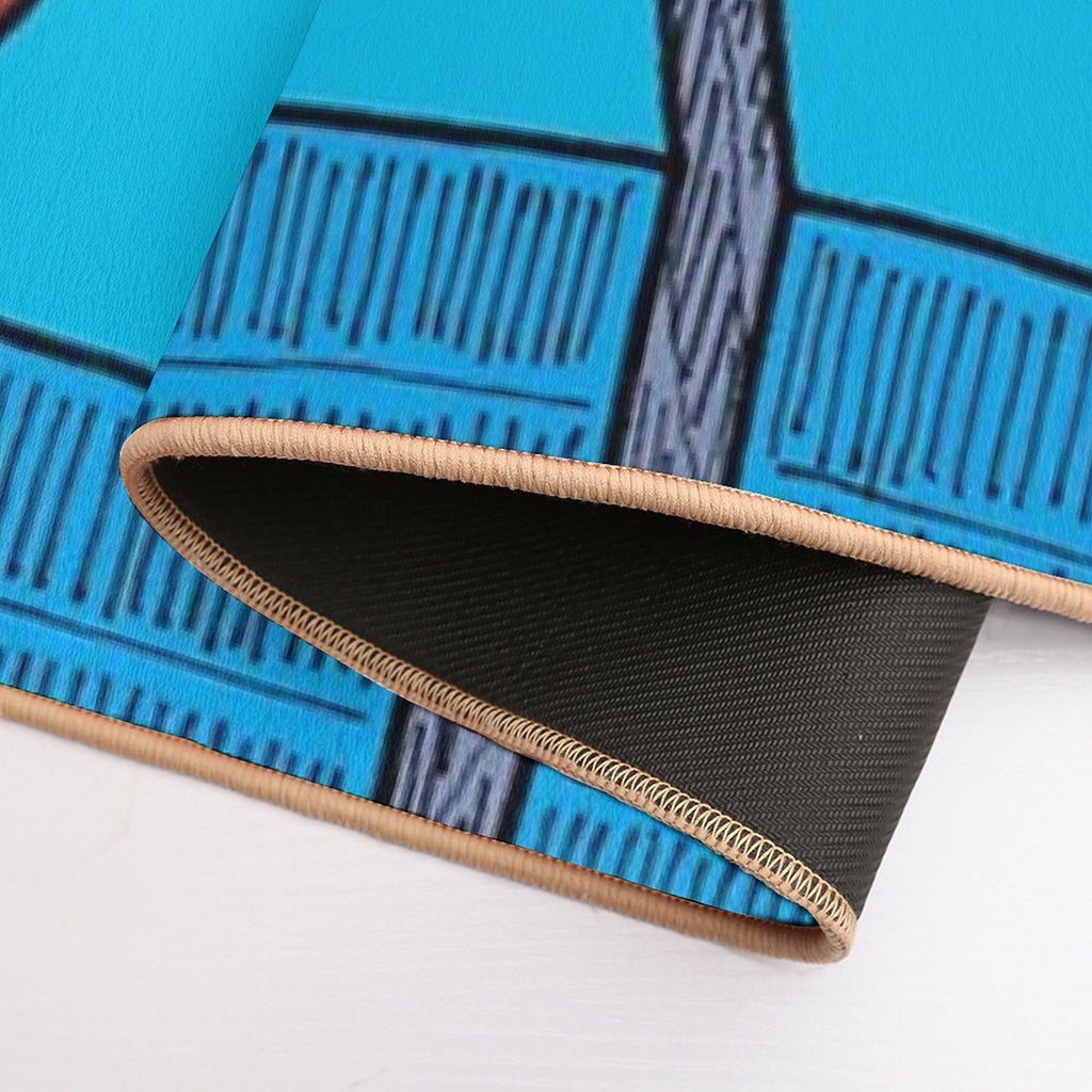 Urban Theme 12 Skyscrapers  Pet-Safe Bath Mat