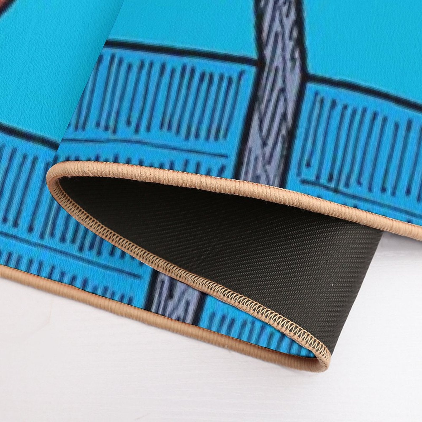 Urban Theme 12 Skyscrapers  Pet-Safe Bath Mat