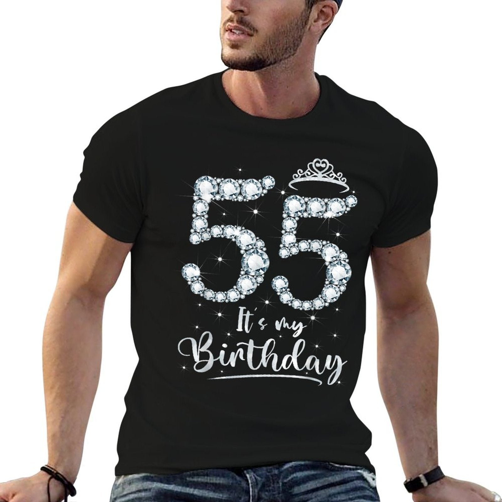 55 It's My Birthday 55 Years Old 55th Birthday Women Gift  Durable T-Shirt