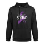 Domestic Violence Ribbon Support Squad Aware Men Women Kids Moisture-Wicking Hoodie