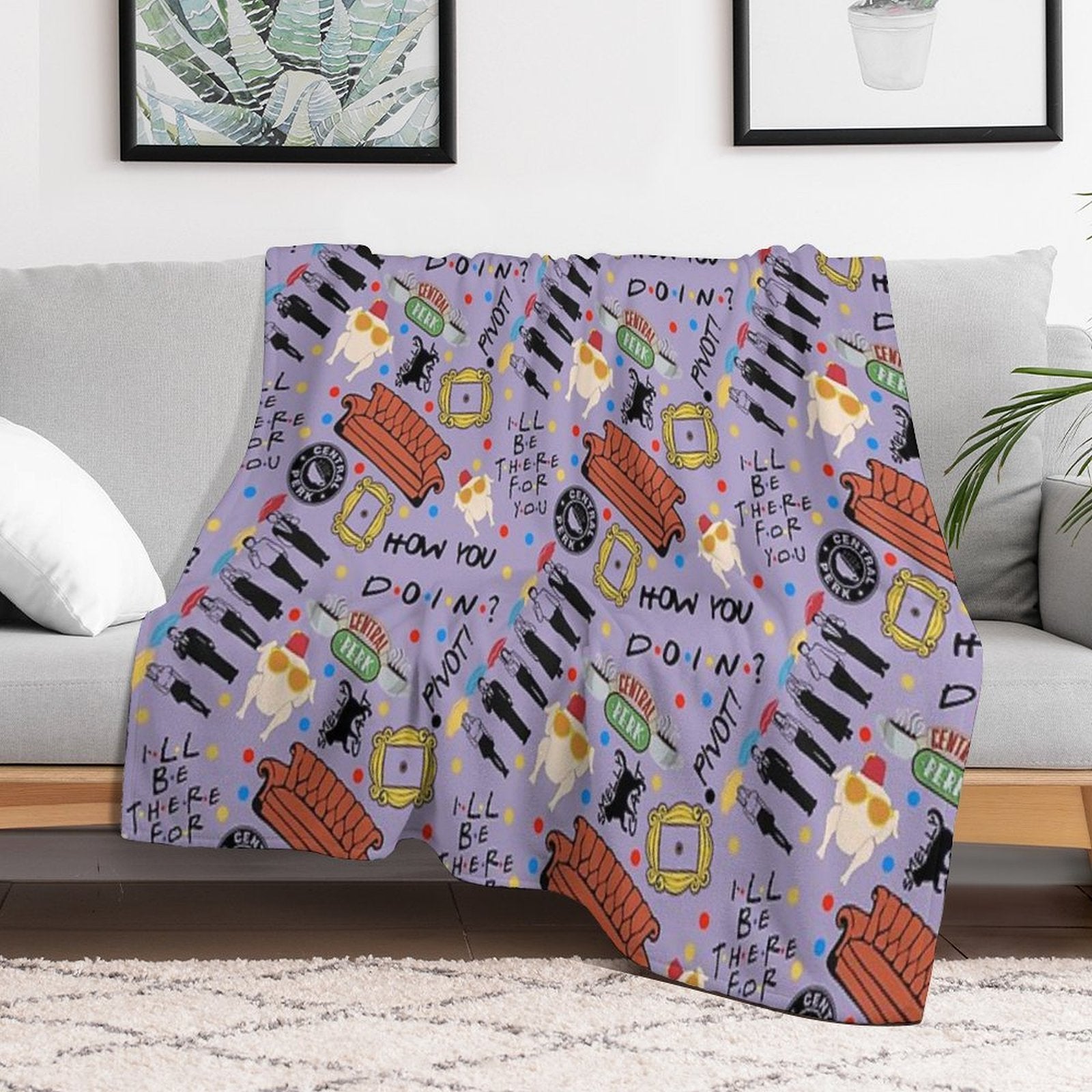 Best of Friends Travel-friendly Throw Blanket
