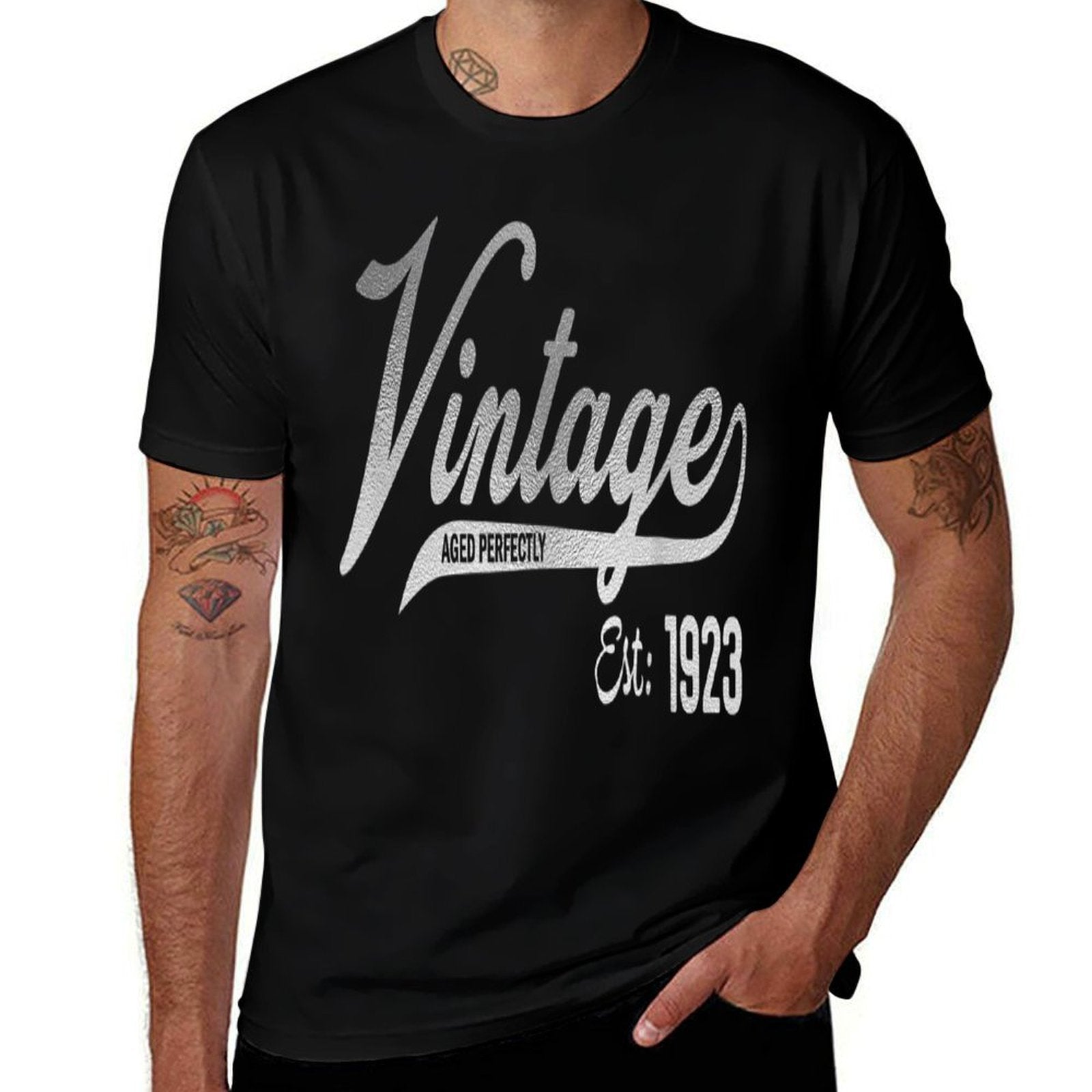 Vintage 1923 Limited Edition 100 Year Old 100th Birthday  Tagless Design T-Shirt