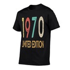 1970 Limited Edition - Vintage 50th Birthday Gift 50 Years  Heathered Texture T-Shirt