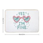 Heart Shades  Easy Maintenance Bath Mat