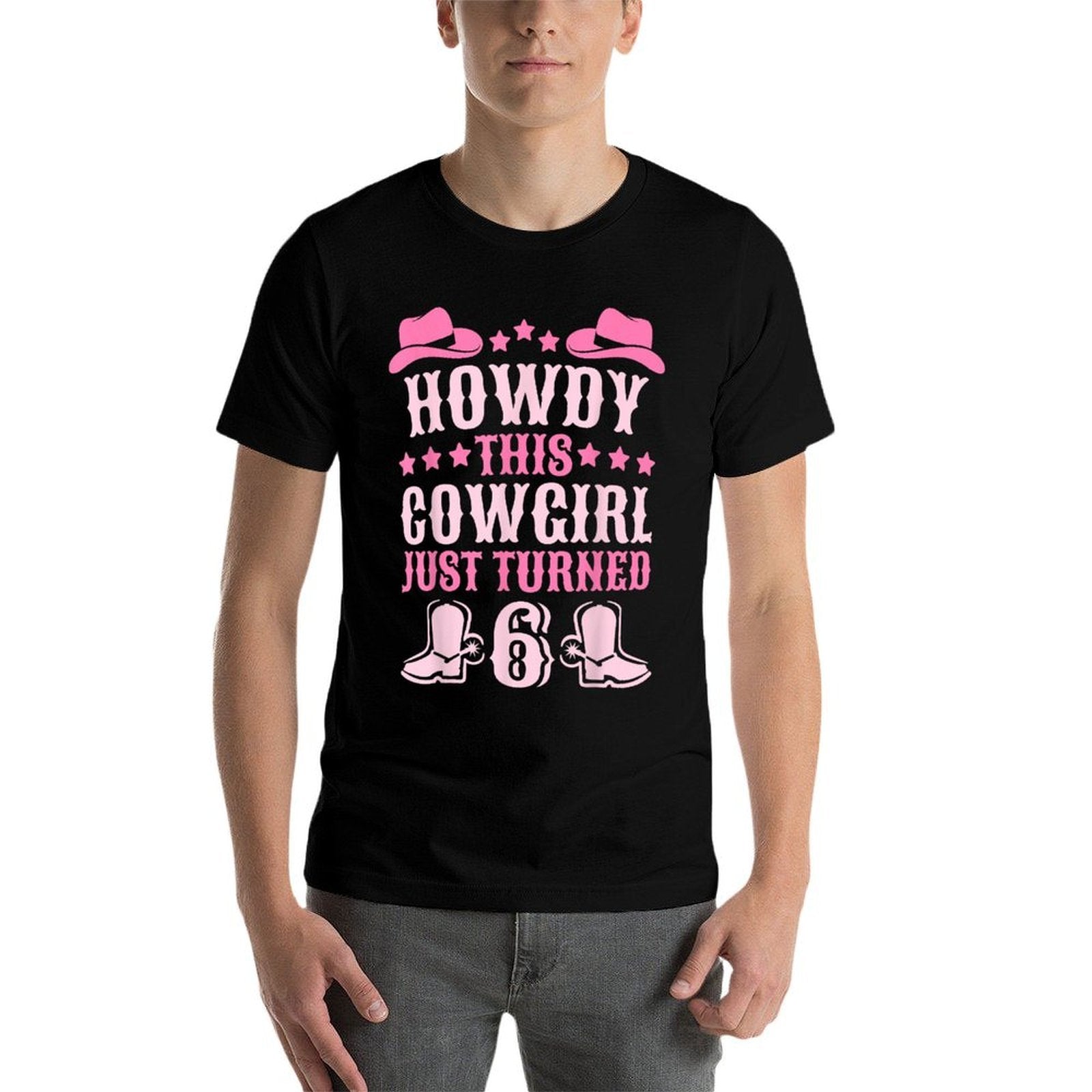 6yr Birthday Cowgirl Western 6 Year Old Girl 6th Birthday  Breathable T-Shirt
