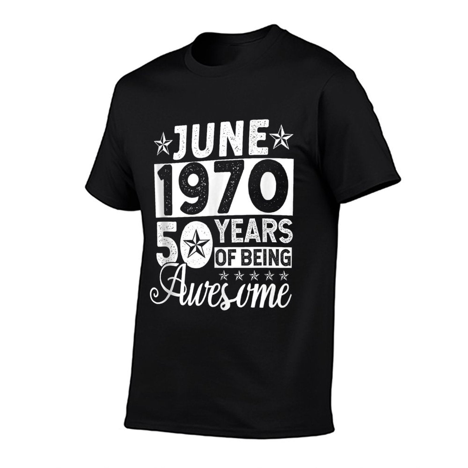 50 Years Of Being Awesome June 1970 50th Birthday Gift  Trendy Pattern T-Shirt