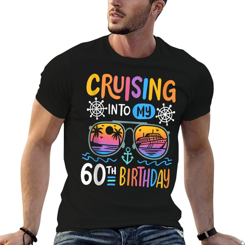 Cruising Into My 60th Birthday Party 60 Year Old Bday Cruise  Polyester Blend T-Shirt