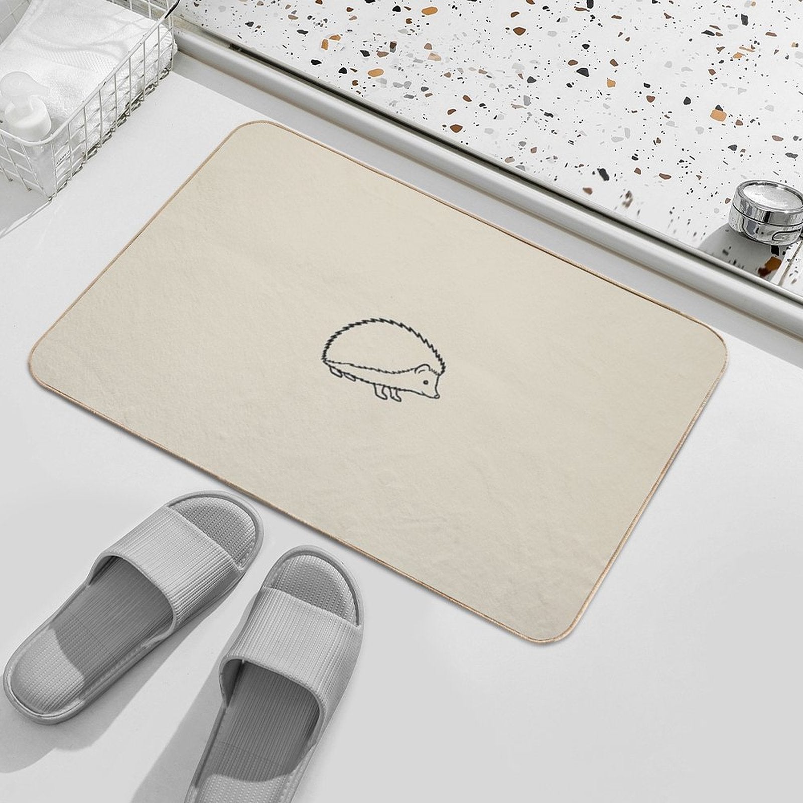 Softy Hedgehog  Easy Maintenance Bath Mat