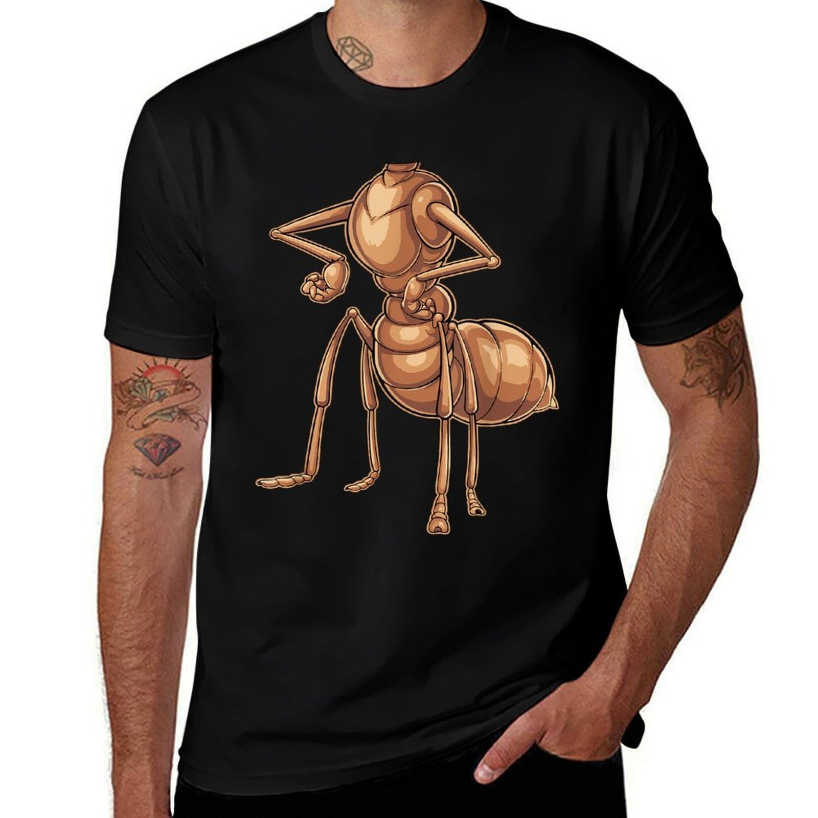 Ant Adult Kids Men Women Ant Costume  Easy-care T-Shirt