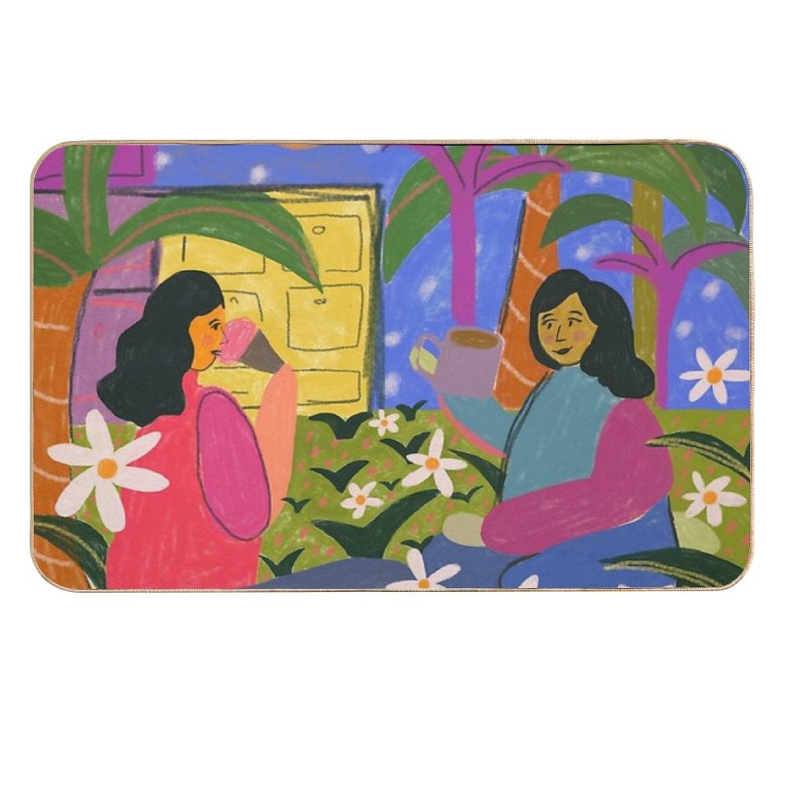 Land of Daisies  Toxin-Free Bath Mat