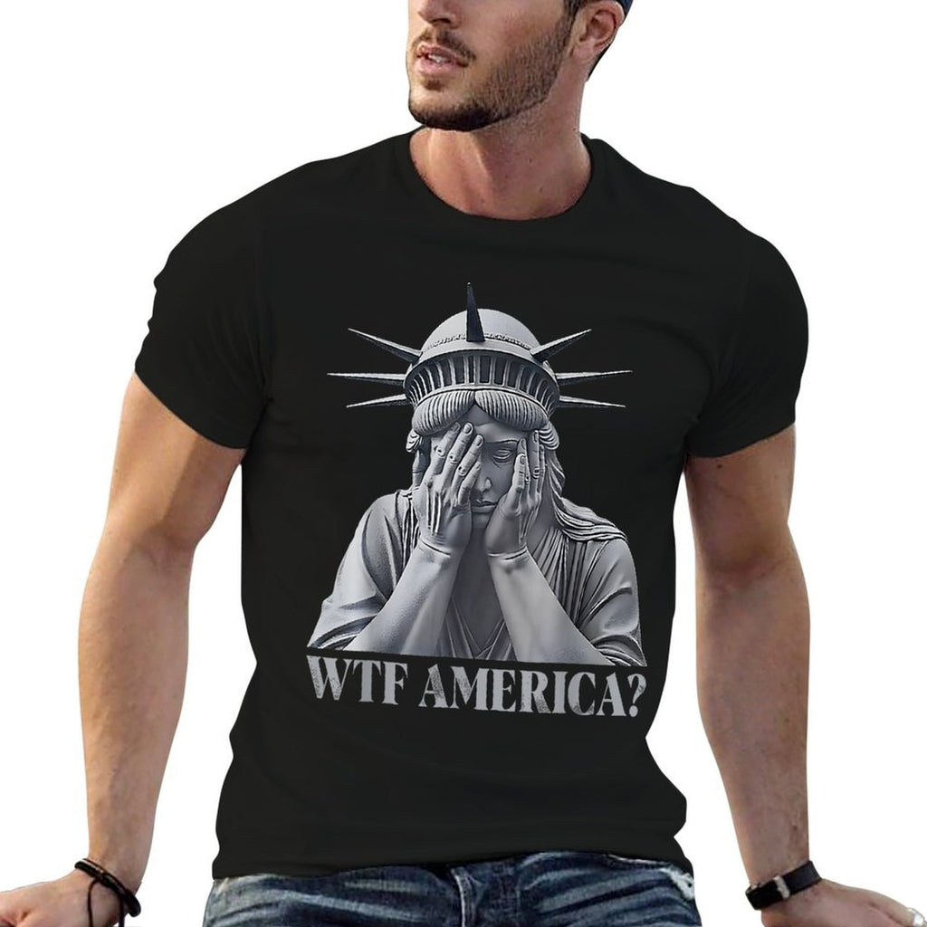 Funny Disappointed Statue of Liberty USA America Politics  Classic T-Shirt