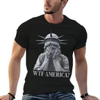 Funny Disappointed Statue of Liberty USA America Politics  Classic T-Shirt