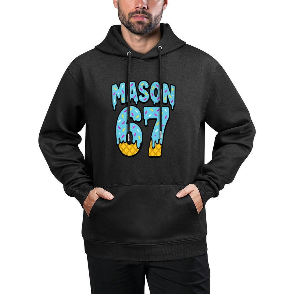Six Seven Ice Cream Drip Mason 67 Meme Halloween (On Back) Premium Easy Care Hoodie
