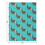 P Is for Painted Dog, Painted Dog Illustration – African Wild Dog Art for Wildlife Lovers Versatility Throw Blanket