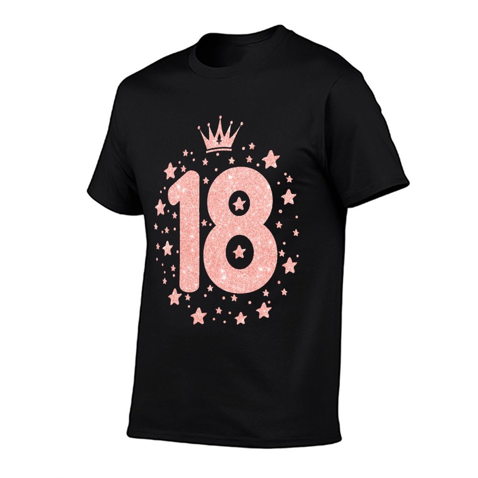 18 Pink Crown 18 Years Old Happy 18th Birthday Girl Kids  Soft T-Shirt