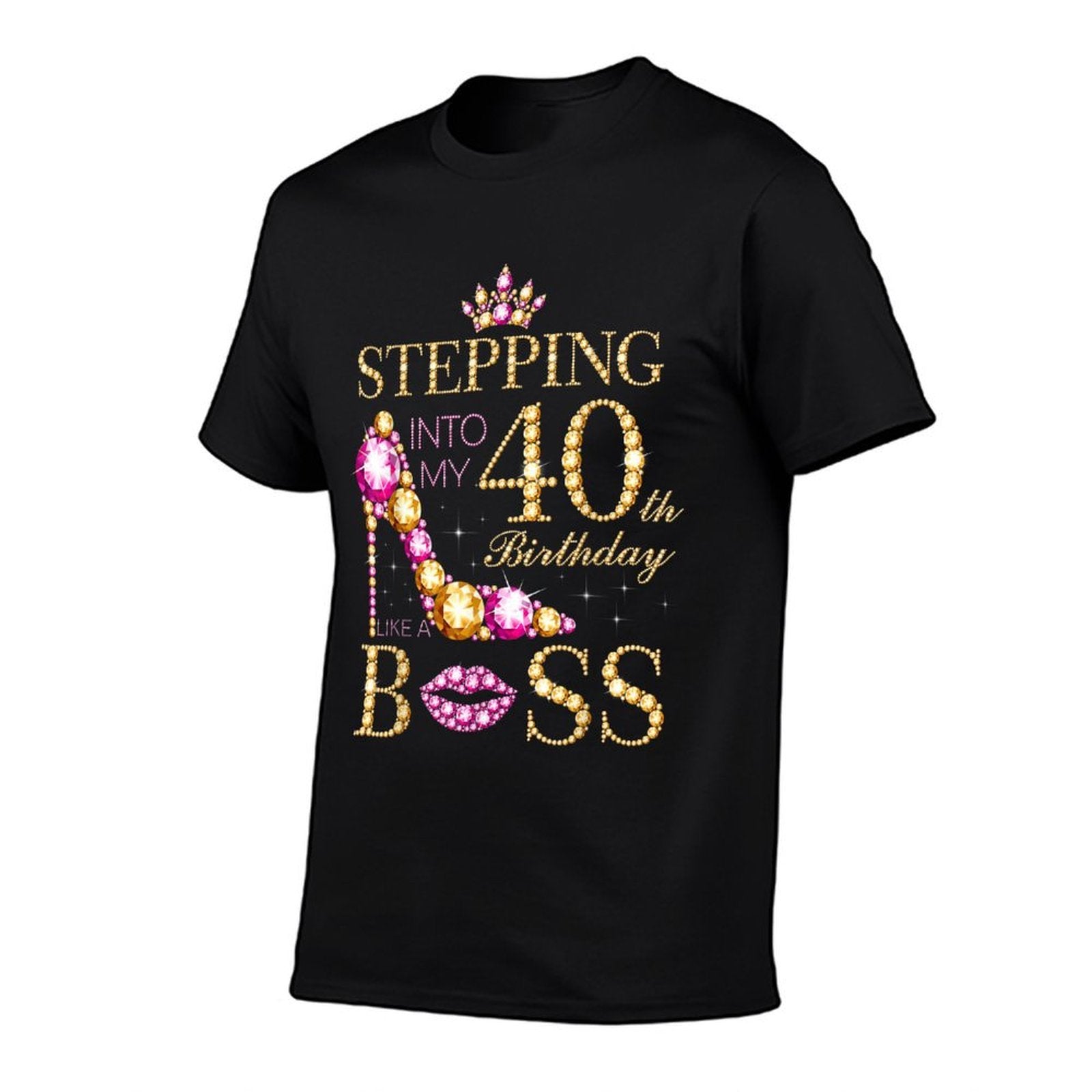 Stepping Into My 40th Birthday Like A Boss  Easy-care T-Shirt