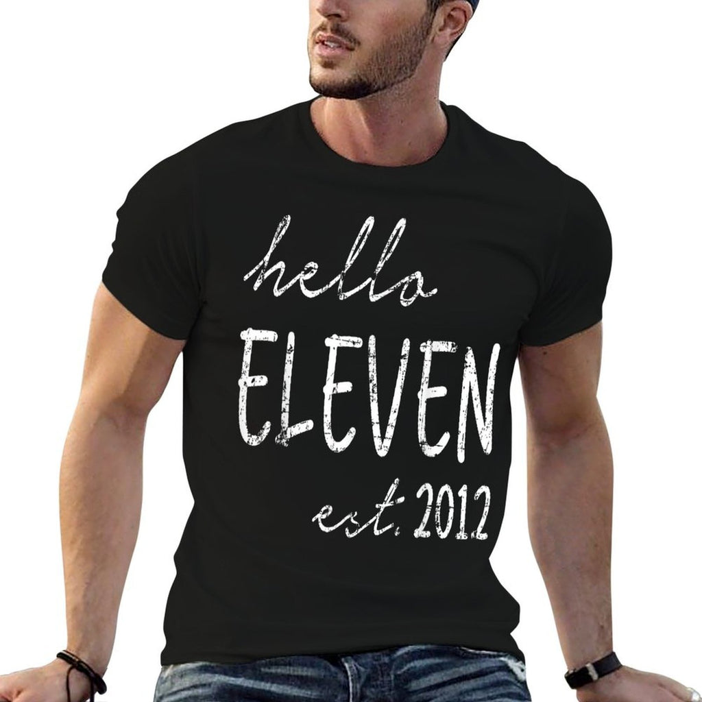Est. 2012, Hello Eleven Years Old Boy Or Girl, 11th Birthday  Eco-friendly Material T-Shirt