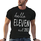 Est. 2012, Hello Eleven Years Old Boy Or Girl, 11th Birthday  Eco-friendly Material T-Shirt