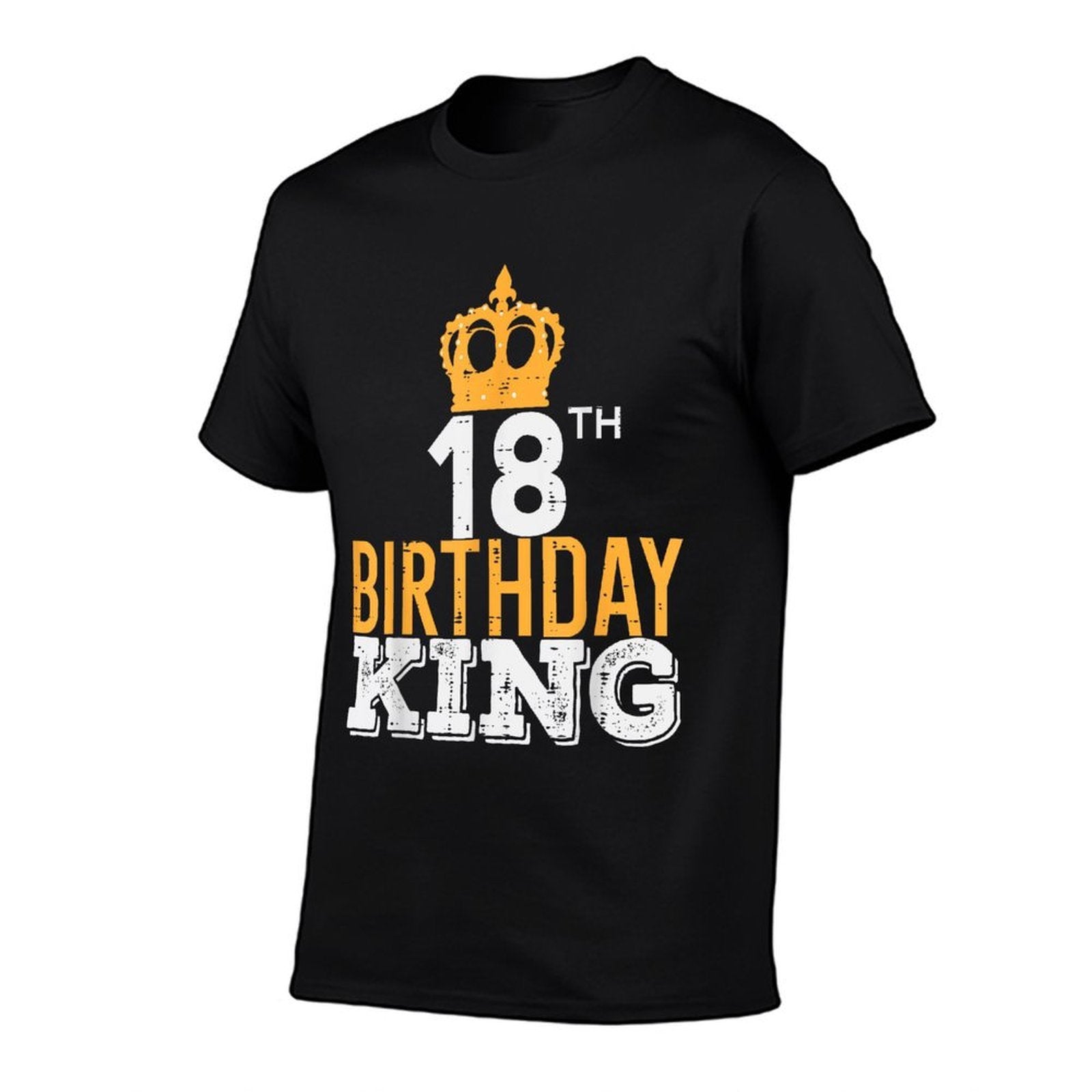 18th Birthday King Crown 18 Years Old Bday Men Boys  Wrinkle-resistant T-Shirt