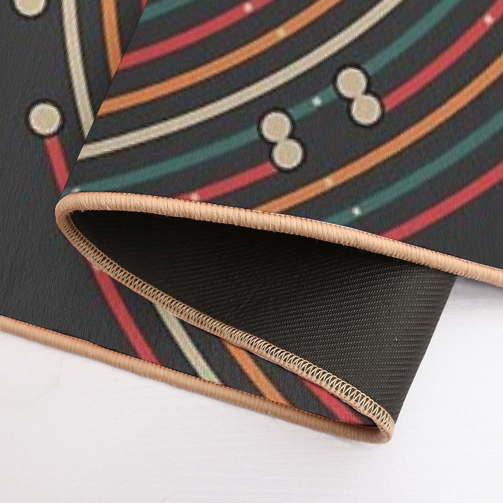 Vinyl Music Metro Record Map Labyrinth  Toxin-Free Bath Mat