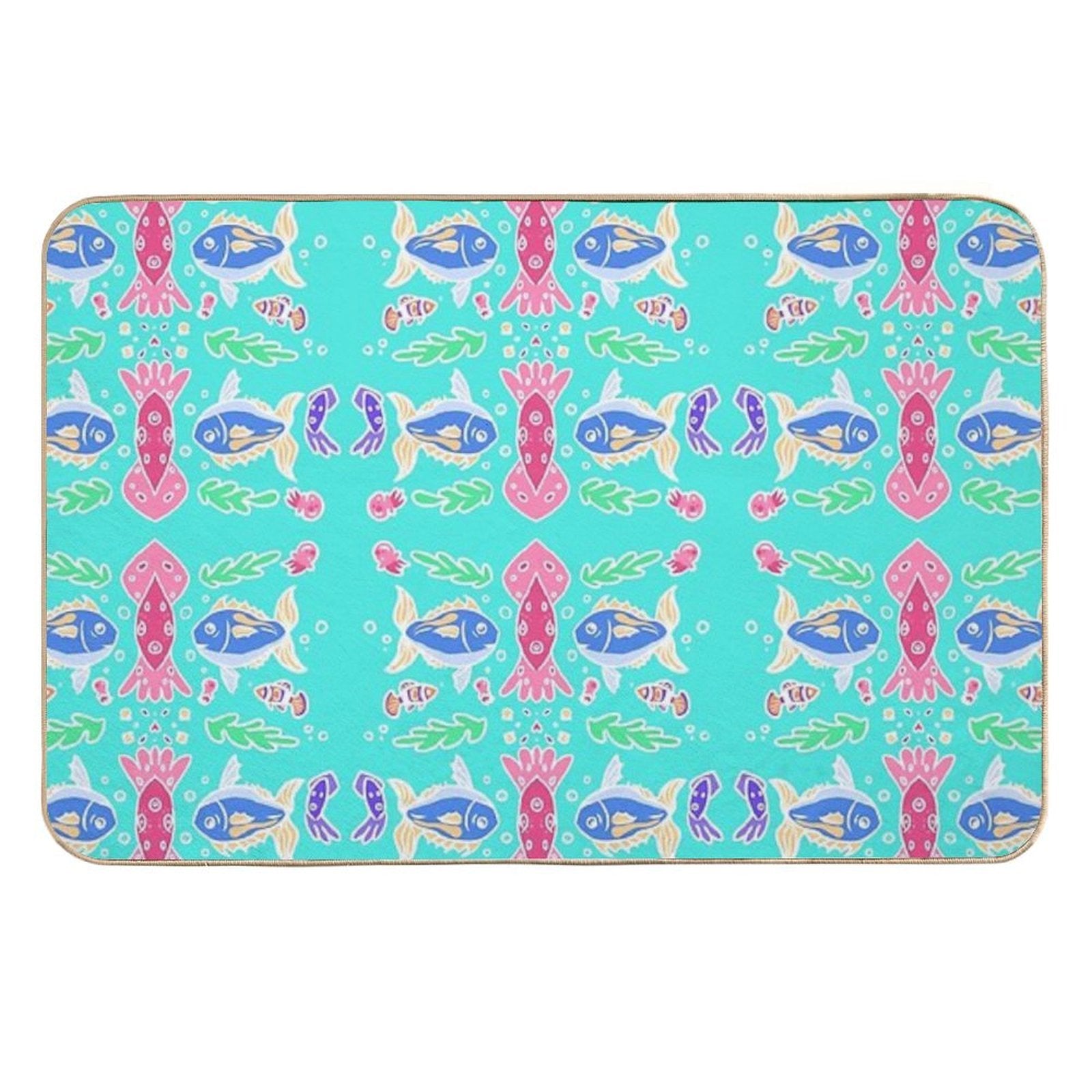 Vibrant Squid  Anti-Trip Bath Mat