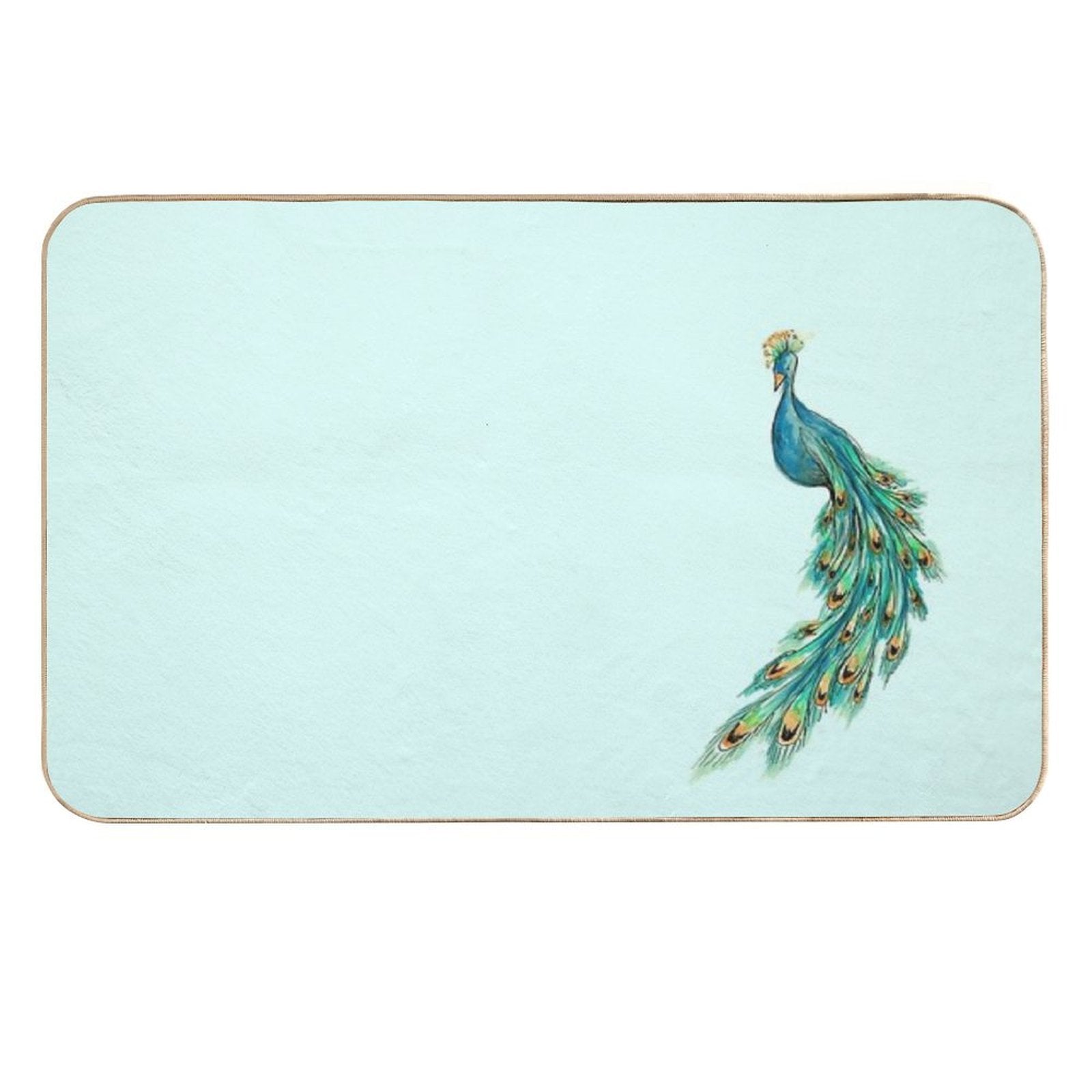 Peacock  Fade-Resistant Bath Mat