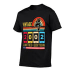 20 Year Old Gifts Vintage 2002 Limited Edition 20th Birthday  Wrinkle-resistant T-Shirt
